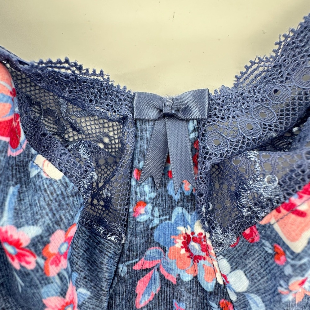 Elomi Morgan Bra Women 34J Blue Floral EL4110DEL NWT Romantic - Picture 7 of 9